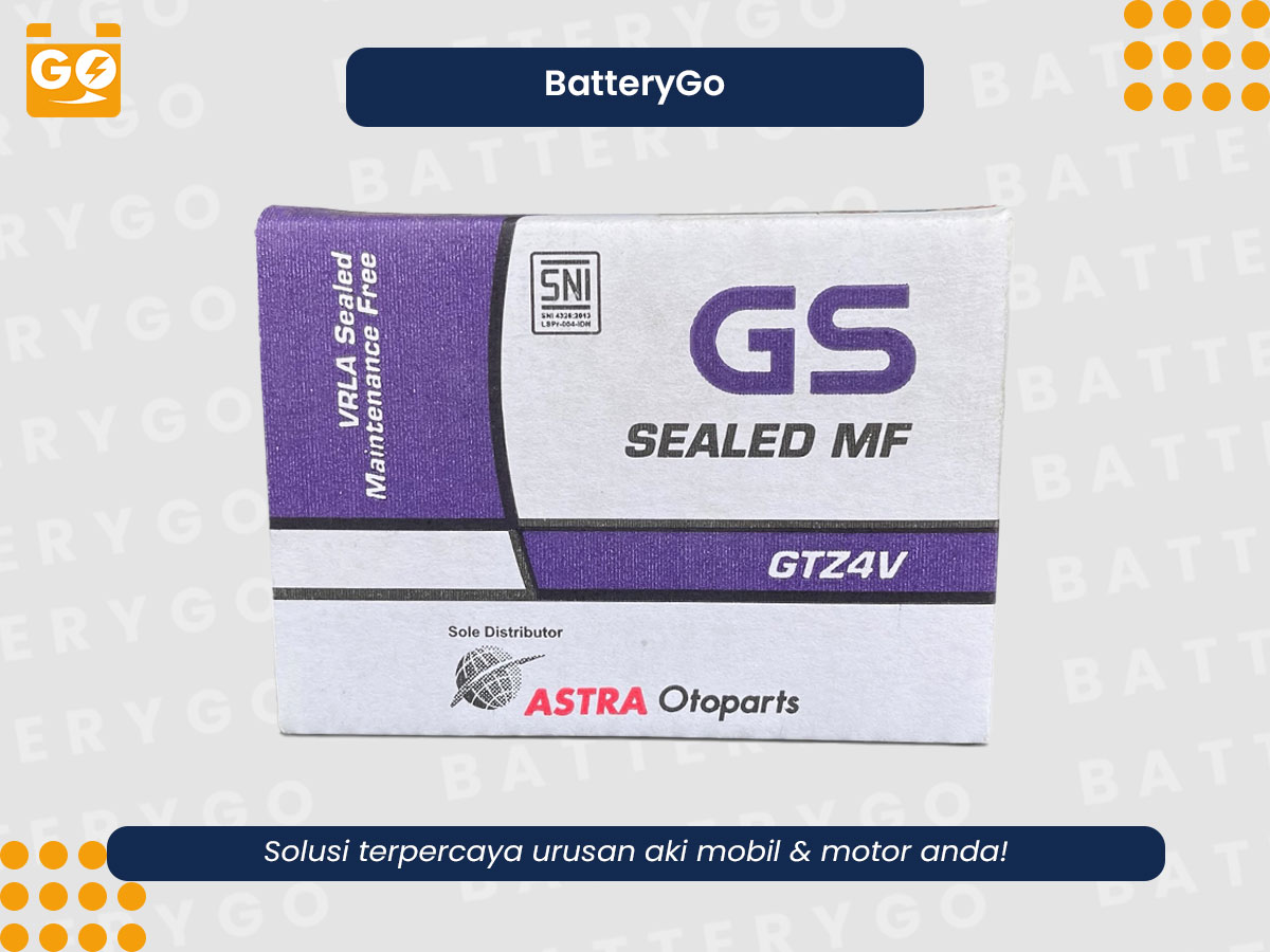 Aki GS GTZ4V untuk motor matic